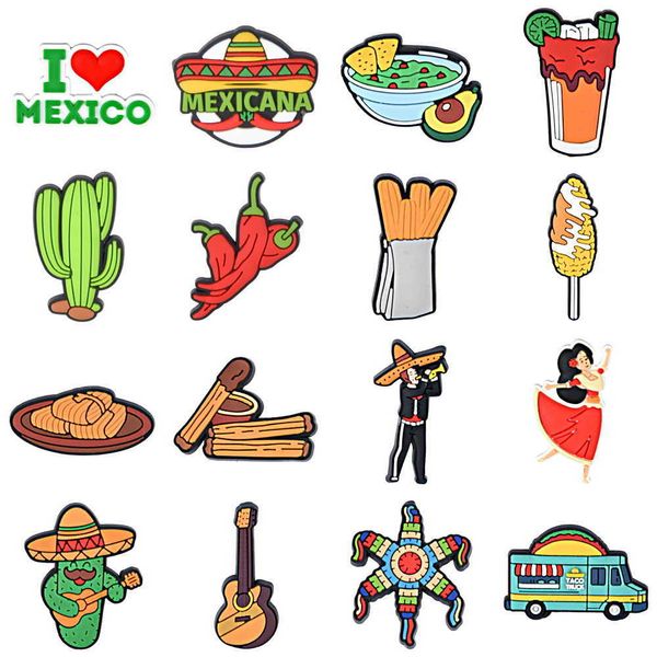 mexican style croc charms cactus chili guitar drink food shoes decoration clogs sandals wristband accessories kids gifts, White;pink
mexican style croc charms cactus chili guitar drink food shoes decoration clogs sandals wristband accessories kids gifts, White;pink