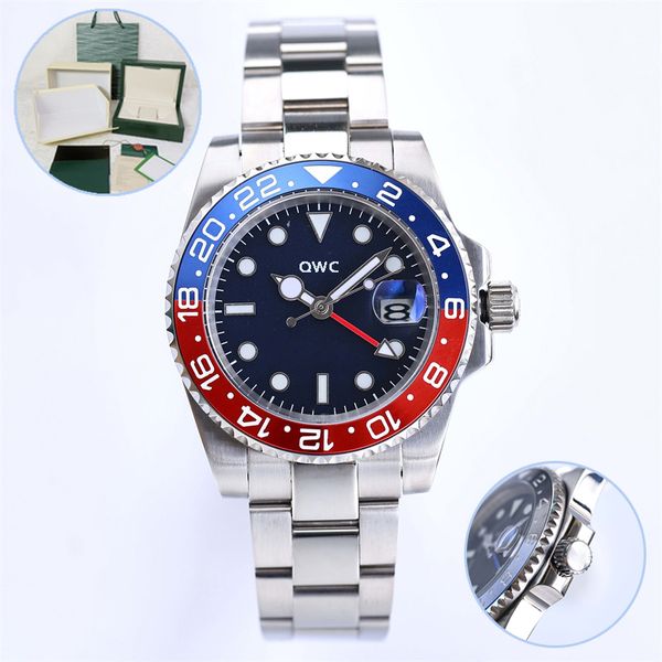 st9 luxury mens mechanical automatic movement watch stainless blue red batman ceramic bezel gmt self-winding men watches waterproof luminous, Slivery;brown
st9 luxury mens mechanical automatic movement watch stainless blue red batman ceramic bezel gmt self-winding men watches waterproof luminous, Slivery;brown