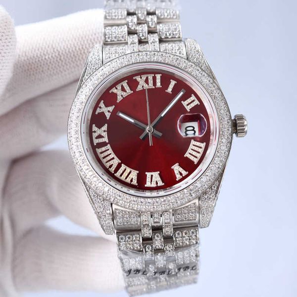 20238xzv wristwatch diamond mens watch automatic mechanical watch 41mm diamonds bezel with diamond-studded steel fashion wristwatch montre d, Silver
20238xzv wristwatch diamond mens watch automatic mechanical watch 41mm diamonds bezel with diamond-studded steel fashion wristwatch montre d, Silver
