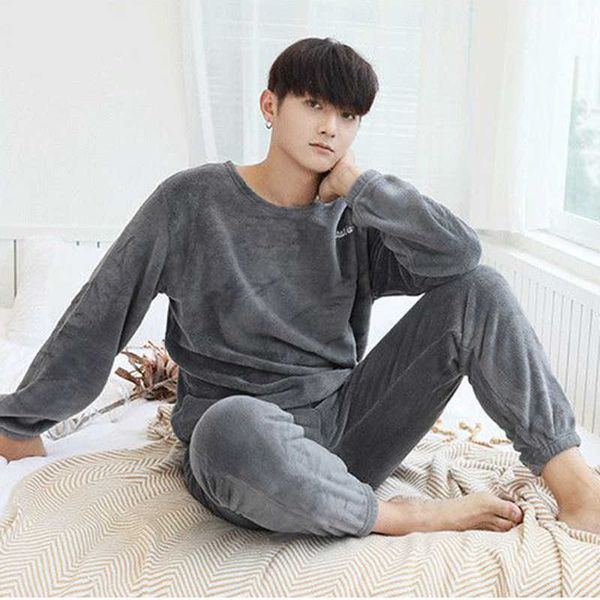 men's sleepwear 2022 new men's flannel pajamas sets plus size long sleeve loose home clothes for man solid large size plus velvet, Black;brown
men's sleepwear 2022 new men's flannel pajamas sets plus size long sleeve loose home clothes for man solid large size plus velvet, Black;brown
