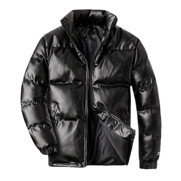 mens winter jacket casual loose thick faux leather parka coat men's stand collar solid zipper pu parka, Black
mens winter jacket casual loose thick faux leather parka coat men's stand collar solid zipper pu parka, Black