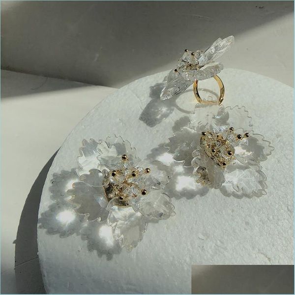 stud stud korean fashion clear acrylic flower handmade earrings for women festival party cute ear boucle doreille femme 2021 jewelry dhwsm, Golden;silver
stud stud korean fashion clear acrylic flower handmade earrings for women festival party cute ear boucle doreille femme 2021 jewelry dhwsm, Golden;silver