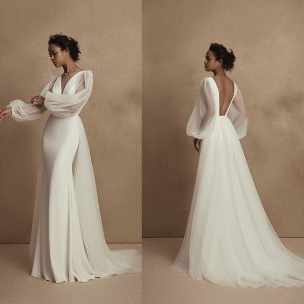 elegant design prom dresses mermaid stain v-neck backless with removable court gown long tulle sleeves chapel custom made plus size princess, Black
elegant design prom dresses mermaid stain v-neck backless with removable court gown long tulle sleeves chapel custom made plus size princess, Black
