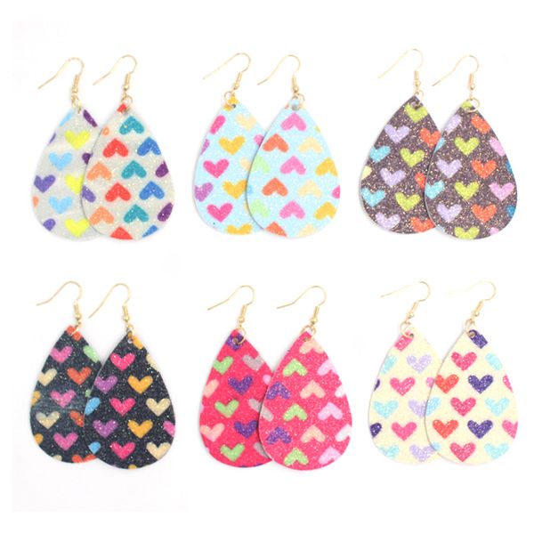 wholesale leather dangle earrings heart printed teardrop lightweight leather earring big statement women ladies young girls bijoux valentine, Silver
wholesale leather dangle earrings heart printed teardrop lightweight leather earring big statement women ladies young girls bijoux valentine, Silver