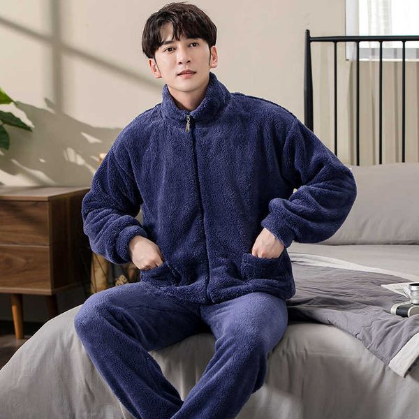 men's sleepwear casual solid pajama sets men winter thick flannel warm pajamas for men simple lapel zipper men's sets trendyol sle, Black;brown
men's sleepwear casual solid pajama sets men winter thick flannel warm pajamas for men simple lapel zipper men's sets trendyol sle, Black;brown