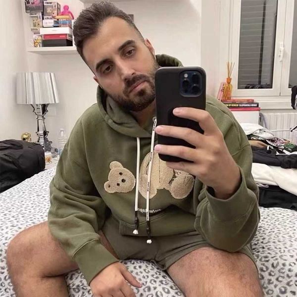 high designer brand hoody luxury version palm decapitated bear angels hooded sweater men's and women's street couple, Black
high designer brand hoody luxury version palm decapitated bear angels hooded sweater men's and women's street couple, Black