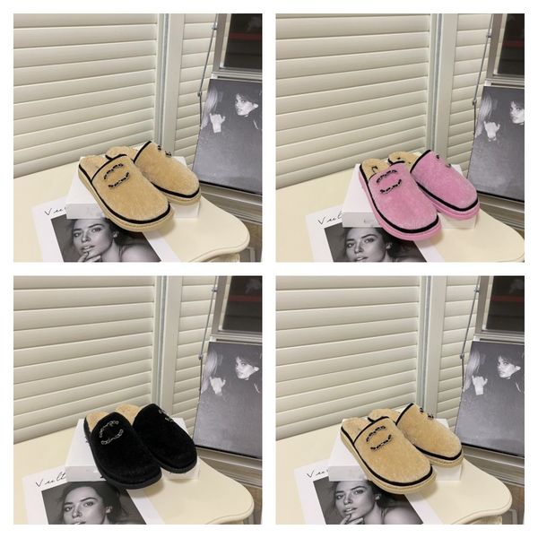 2022 c letter slipper winter indoor flat mules fur furry slides flip flops casual shoes womens pure color outer wear plush slippers indoor h, Black
2022 c letter slipper winter indoor flat mules fur furry slides flip flops casual shoes womens pure color outer wear plush slippers indoor h, Black