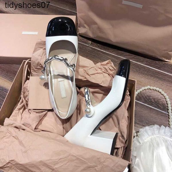 sandals designer wrapped with source miu women's slippers head color block same style family mary jane shoes high heels leather thick h, Black
sandals designer wrapped with source miu women's slippers head color block same style family mary jane shoes high heels leather thick h, Black