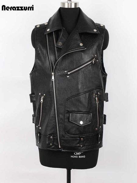 men's leather faux mauroicardi autumn black motorcycle pu vest men zipper pockets plus size biker sleeveless jacket 4xl 5xl t221102
men's leather faux mauroicardi autumn black motorcycle pu vest men zipper pockets plus size biker sleeveless jacket 4xl 5xl t221102