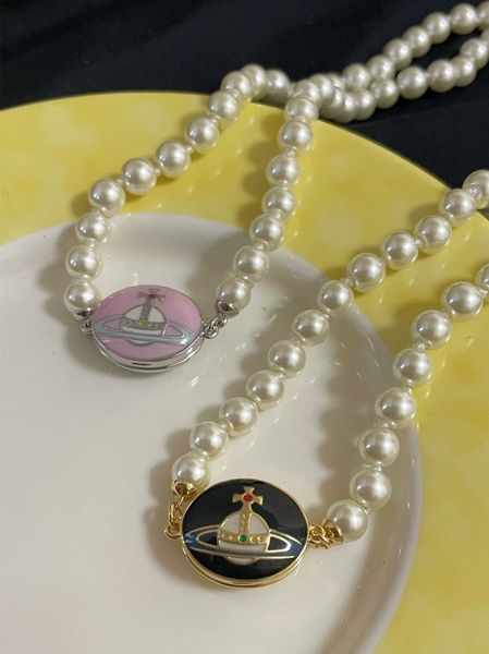 dhluluwomen personalized enamel pearl necklace lisa the same western empress dowager's collarbone chain chain female new fashion in 202, Silver
dhluluwomen personalized enamel pearl necklace lisa the same western empress dowager's collarbone chain chain female new fashion in 202, Silver