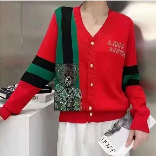 women's sweaters casual v-neck printed splicing knitted embroidery cardigan outwear autumn winter loose streetwear sweaters y2k, White;black
women's sweaters casual v-neck printed splicing knitted embroidery cardigan outwear autumn winter loose streetwear sweaters y2k, White;black