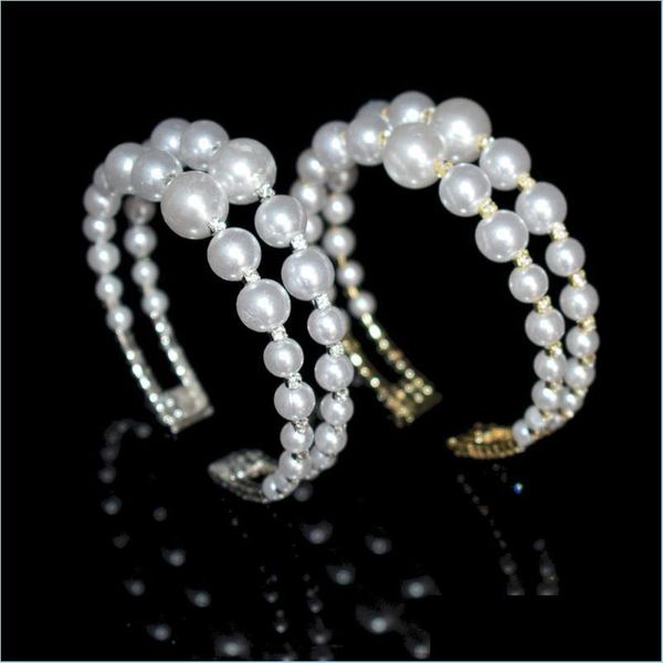 bangle bangle imitation pearl bracelet 2 row crystal open ladies girls party jewelrybangle drop delivery 2022 jewelry bracelets dhvj3, Black
bangle bangle imitation pearl bracelet 2 row crystal open ladies girls party jewelrybangle drop delivery 2022 jewelry bracelets dhvj3, Black