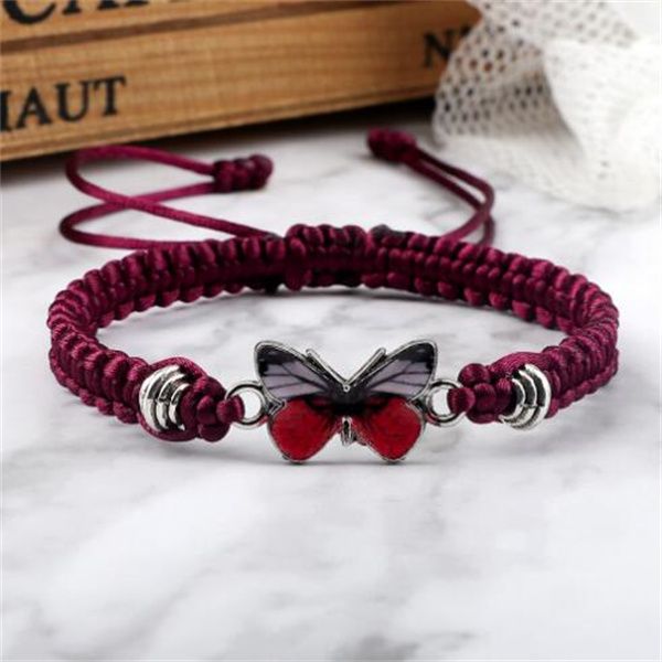 gray butterfly fashion bracelet classic black white braided rope chain handmade bracelets for women men adjustable jewelry gc1769, Golden;silver
gray butterfly fashion bracelet classic black white braided rope chain handmade bracelets for women men adjustable jewelry gc1769, Golden;silver