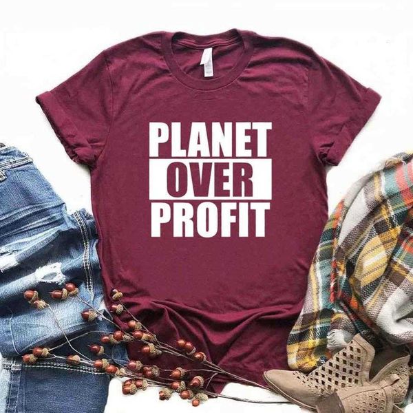 planet over profit print women womens t shirt casual funny for yong lady girl top, White
planet over profit print women womens t shirt casual funny for yong lady girl top, White