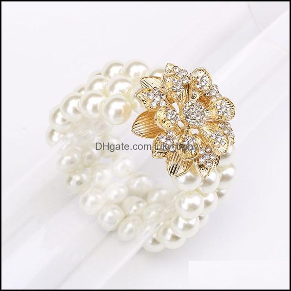 bangle bangle europe and america exaggerated mtilayer string pearl bracelet fashion alloy rhinestone flower high elasticity drop del dhehw, Black
bangle bangle europe and america exaggerated mtilayer string pearl bracelet fashion alloy rhinestone flower high elasticity drop del dhehw, Black