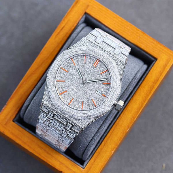 wristwatch wristwatch men diamond mens watch 40mm automatic mechanical watch classic wristwatch gift stainls steel montre de luxe, Slivery;brown
wristwatch wristwatch men diamond mens watch 40mm automatic mechanical watch classic wristwatch gift stainls steel montre de luxe, Slivery;brown