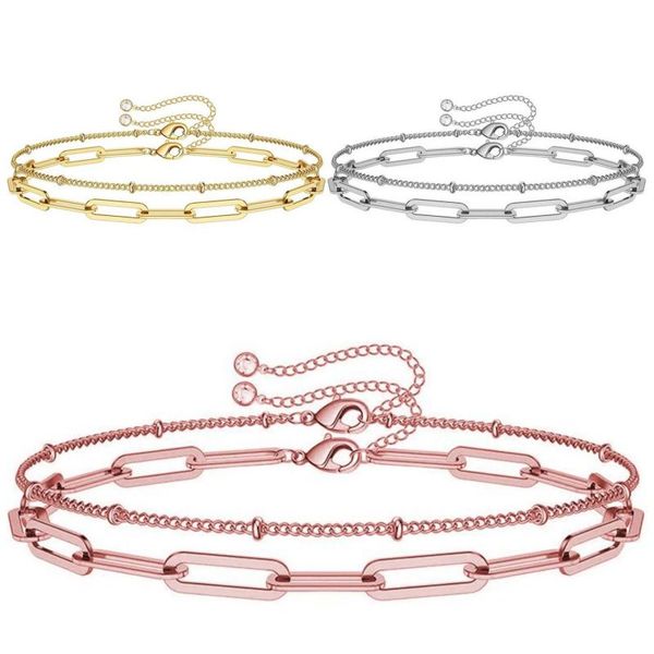 stainless steel chain bracelets for women double layer chains bracelet fashion jewelry, Black
stainless steel chain bracelets for women double layer chains bracelet fashion jewelry, Black