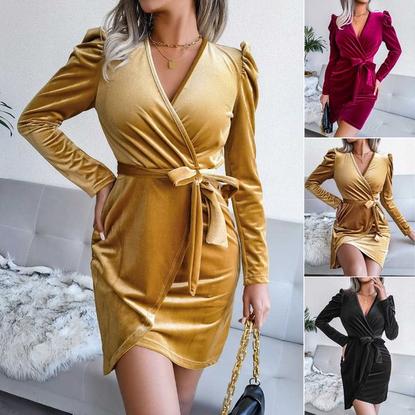 bubble sleeve velvet hip wrap party dress women's skirt jeans for ladies clothing, Black;gray
bubble sleeve velvet hip wrap party dress women's skirt jeans for ladies clothing, Black;gray