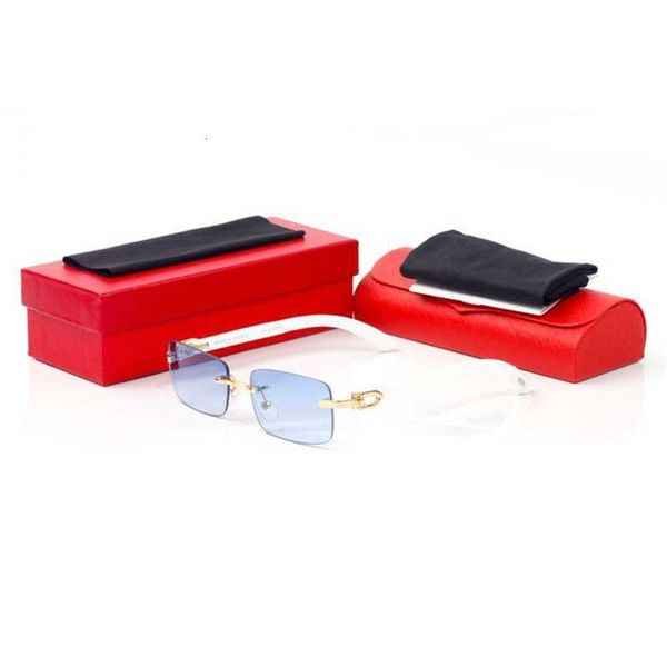 new fashion designer sunglasses for women mens rimless gold metal wood carti sun white leopard buffalo horn quality, White;black
new fashion designer sunglasses for women mens rimless gold metal wood carti sun white leopard buffalo horn quality, White;black