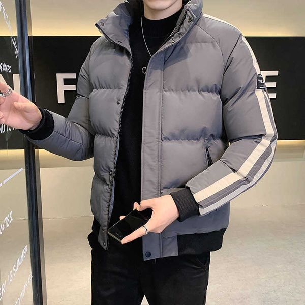 high grade thickened down coat fashionable loose warm winter cotton jacket handsome, Black
high grade thickened down coat fashionable loose warm winter cotton jacket handsome, Black