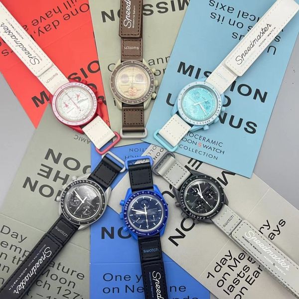 Moon watch Watches Mission To Mercury 42mm Leather Full Function Chronograph Luxury Mens Couple Joint Name Wristwatches 2023 fashion accessories Top watches
Moon watch Watches Mission To Mercury 42mm Leather Full Function Chronograph Luxury Mens Couple Joint Name Wristwatches 2023 fashion accessories Top watches