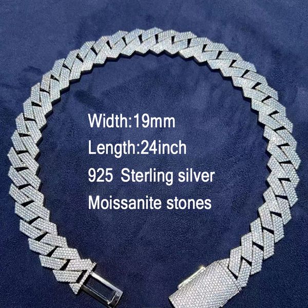925 sterling silver necklaces strings 24 inch vvs moissanite stones cuba chain pass diamonds test luxury necklaces pendant diamond iced out, Black
925 sterling silver necklaces strings 24 inch vvs moissanite stones cuba chain pass diamonds test luxury necklaces pendant diamond iced out, Black