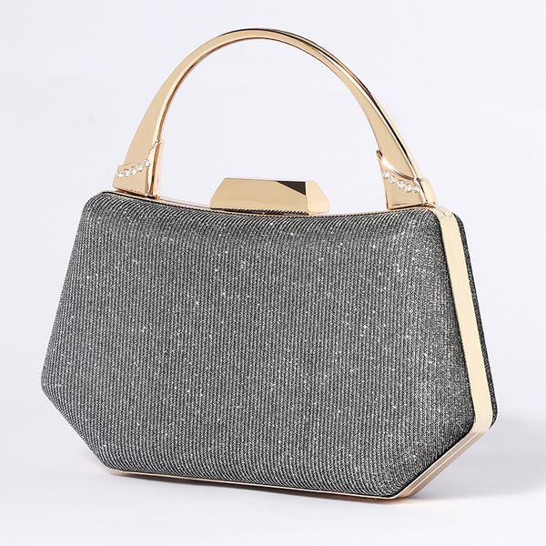 women evening bag clutch purse with trapezoid lock and chain strap for wedding cocktail party banquet
women evening bag clutch purse with trapezoid lock and chain strap for wedding cocktail party banquet