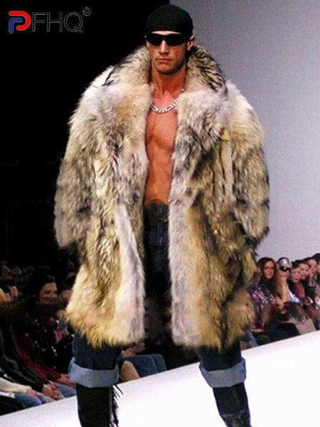men's fur faux fur pfhq 2022 winter new men's trendy faux mink fur coat suit collar long fair luxury elegant thickened fashion clo, Black
men's fur faux fur pfhq 2022 winter new men's trendy faux mink fur coat suit collar long fair luxury elegant thickened fashion clo, Black