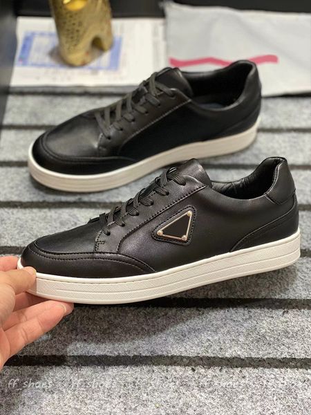 men casual shoes sneakers designer women man low-flats shoe sneaker with triangle letters fashion genuine leather luxury shoe, Black
men casual shoes sneakers designer women man low-flats shoe sneaker with triangle letters fashion genuine leather luxury shoe, Black