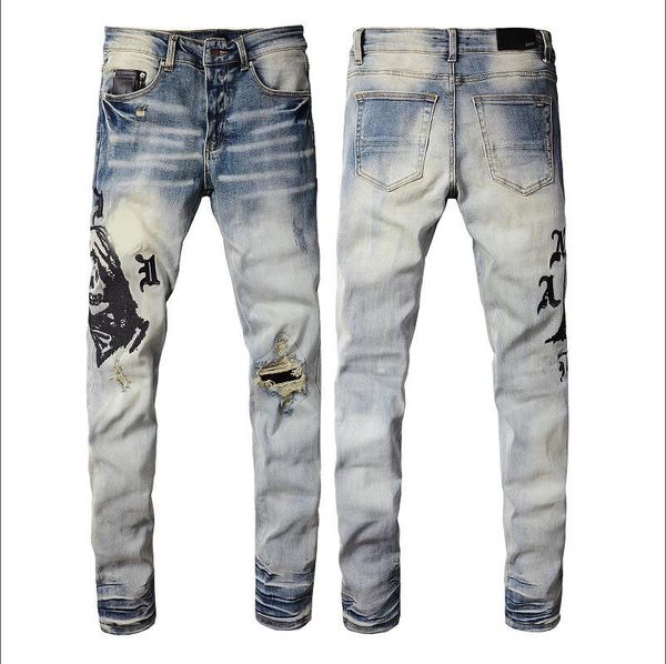2021 mens designer jeans distressed ripped biker slim fit motorcycle denim for men s fashion jean mans pants pour hommes #870, Blue
2021 mens designer jeans distressed ripped biker slim fit motorcycle denim for men s fashion jean mans pants pour hommes #870, Blue