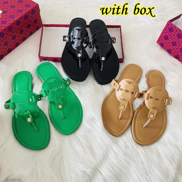 summer sandals beach slippers women's flip flops genuine leather white black shiny women flat bottom wedding shoes with box and dust ba
summer sandals beach slippers women's flip flops genuine leather white black shiny women flat bottom wedding shoes with box and dust ba