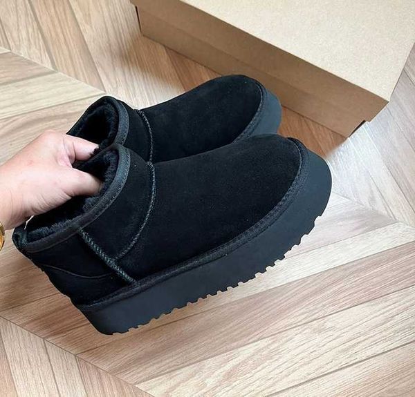 boots 2022 ultra mini platform boot designer woman winter ankle australia snow boots thick bottom real leather warm fluffy booties with fur, Black
boots 2022 ultra mini platform boot designer woman winter ankle australia snow boots thick bottom real leather warm fluffy booties with fur, Black