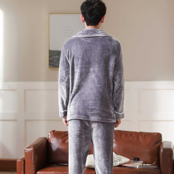 men's sleepwear plus size 3xl grey nightwear long sleeve winter thicken warm flannel pajamas sets soft sleepwear long pant male men paj, Black;brown
men's sleepwear plus size 3xl grey nightwear long sleeve winter thicken warm flannel pajamas sets soft sleepwear long pant male men paj, Black;brown