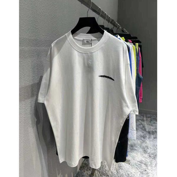 fashion brand designer t shirt seal tape letter printed loose casual men's clothing white balanciagas, White;black
fashion brand designer t shirt seal tape letter printed loose casual men's clothing white balanciagas, White;black