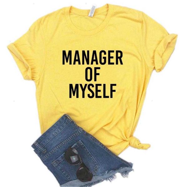 manager of myself print tee women tshirts casual funny t shirt for lady hipster, White
manager of myself print tee women tshirts casual funny t shirt for lady hipster, White