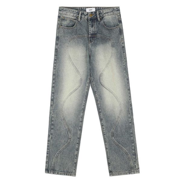 washed and used jeans men's summer high street fashion brand straight pants casual, Blue
washed and used jeans men's summer high street fashion brand straight pants casual, Blue