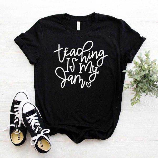 teaching is my womens t shirt jam print women casual funny for lady tee hipster, White
teaching is my womens t shirt jam print women casual funny for lady tee hipster, White