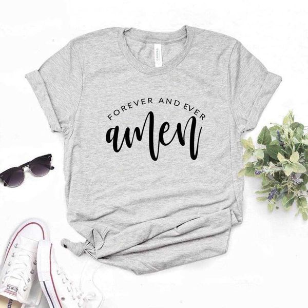 forever amp ever t shirt amen print women tshirts casual funny for lady tee, White
forever amp ever t shirt amen print women tshirts casual funny for lady tee, White