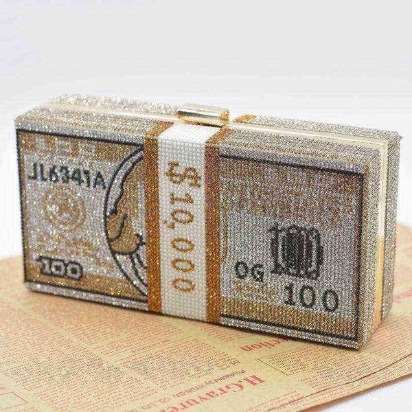 dollar money purse 2022 luxury female crystal evening clutch and handbag fashion bling diamond mini bag for women g220422
dollar money purse 2022 luxury female crystal evening clutch and handbag fashion bling diamond mini bag for women g220422