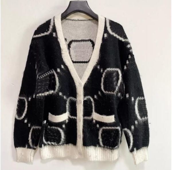 womens knits sweaters hoodies stylist luxury brand 22gg knit long sleeved sweater cardigan coat, White;black
womens knits sweaters hoodies stylist luxury brand 22gg knit long sleeved sweater cardigan coat, White;black