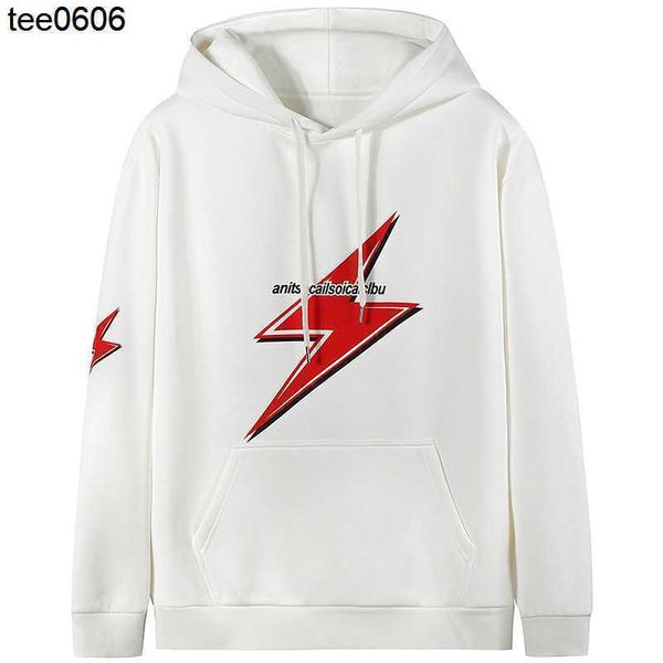 men's hooded couple's asscs pullover bottomed shirt casual lightning letter printed coat 8820, Black
men's hooded couple's asscs pullover bottomed shirt casual lightning letter printed coat 8820, Black