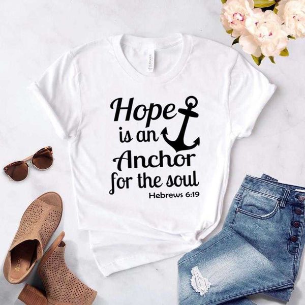 hope is an anchor t shirt for the soul print women hipster funny t-shirt lady yong, White
hope is an anchor t shirt for the soul print women hipster funny t-shirt lady yong, White