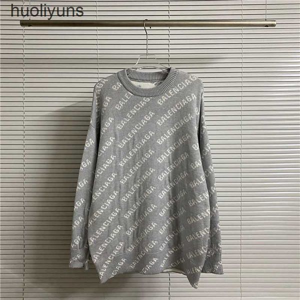 neck balencaigass 2023 sweater high version autumn fashion brand paris letter jacquard round designer sweaters men's women's loose, White;black
neck balencaigass 2023 sweater high version autumn fashion brand paris letter jacquard round designer sweaters men's women's loose, White;black
