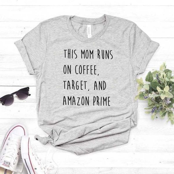 this mom womens t shirt runs on coffee target women casual funny for lady girl top, White
this mom womens t shirt runs on coffee target women casual funny for lady girl top, White