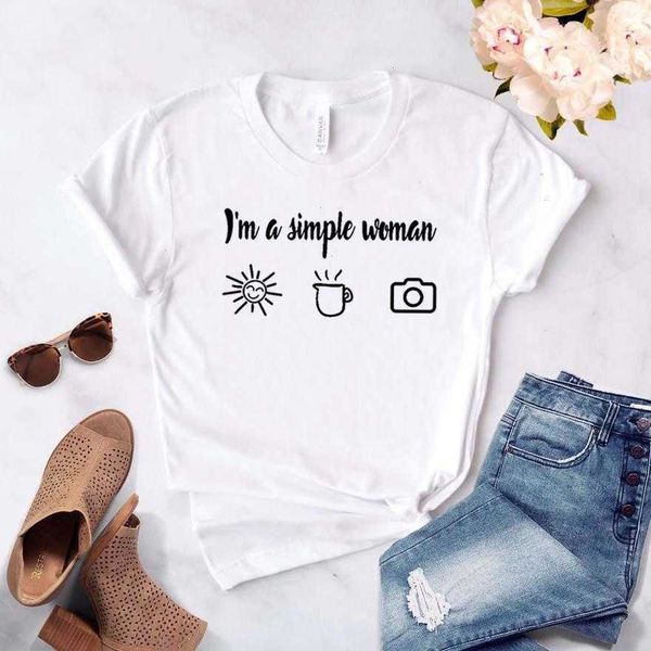 i am a tee simple woman print women casual funny t shirt for lady girl hipster, White
i am a tee simple woman print women casual funny t shirt for lady girl hipster, White
