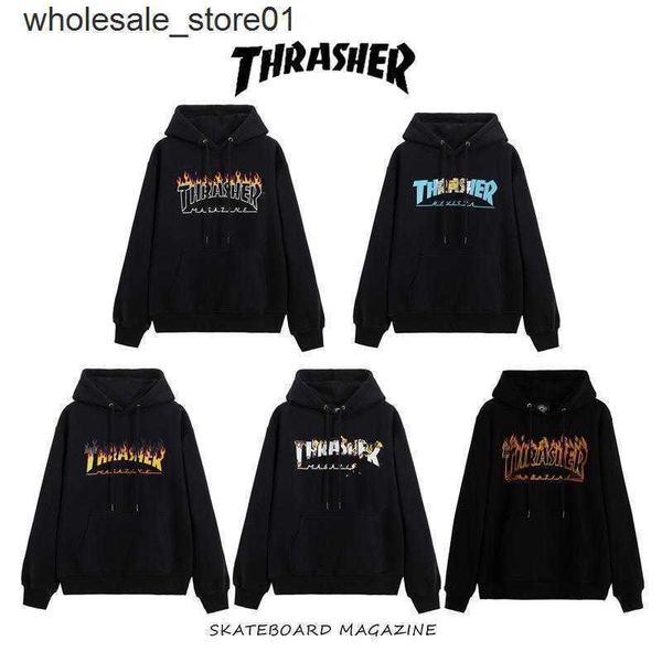 men's hoodies designer sweatshirts winter new skateboard fashion brand thrasher magma flame print men's women's hooded sweate, Black
men's hoodies designer sweatshirts winter new skateboard fashion brand thrasher magma flame print men's women's hooded sweate, Black