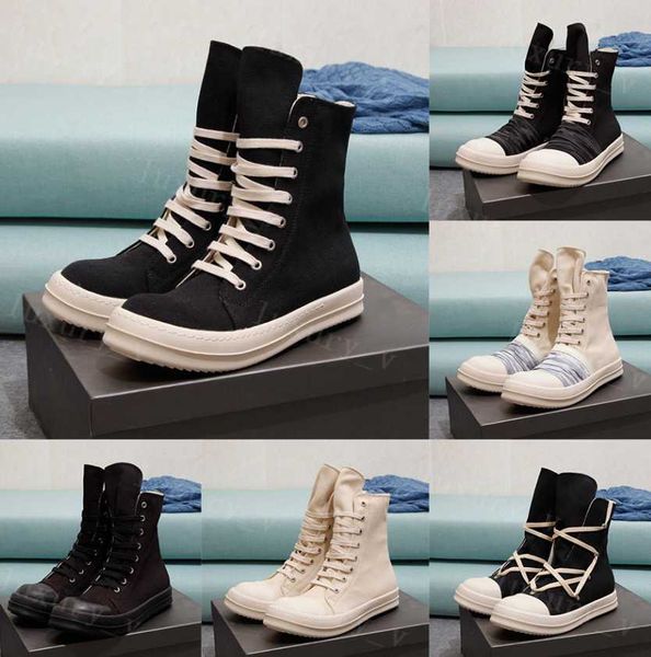 designer boots rick boots men women sneakers high owen booties black lace up boot breathable canvas shoes 223
designer boots rick boots men women sneakers high owen booties black lace up boot breathable canvas shoes 223