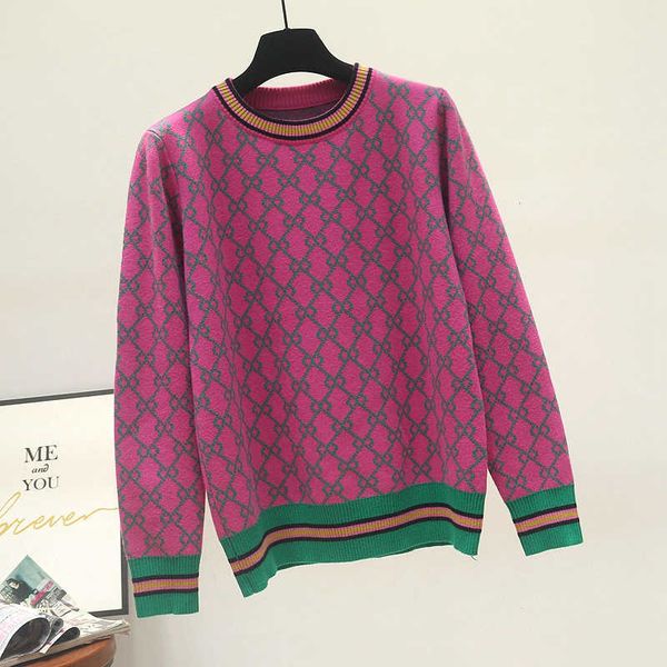 autumn new loose knit pullover sweater winter soft and warm knitwear round neck geometric jacquard casual sweaters jumper, White;black
autumn new loose knit pullover sweater winter soft and warm knitwear round neck geometric jacquard casual sweaters jumper, White;black