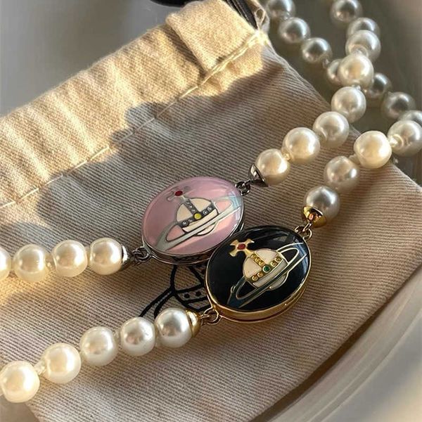 yuacc2022 empress dowager saturn design loelia enamel pearl necklace bracelet lisa same earrings 925, Silver
yuacc2022 empress dowager saturn design loelia enamel pearl necklace bracelet lisa same earrings 925, Silver