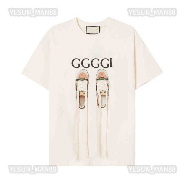 designer luxury guggis classic shoe shoelaces printed t shirt fashion mens and womens couples cotton short sleeves round collar loose tees, White;black
designer luxury guggis classic shoe shoelaces printed t shirt fashion mens and womens couples cotton short sleeves round collar loose tees, White;black